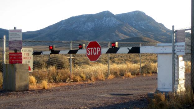 The back gate of Area 51 (Credit: Credit: Wikipedia.org)