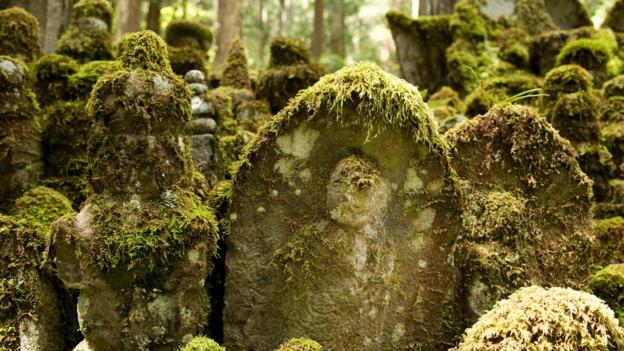 The Okunoin Cemetery is said to date back to 816AD (Credit: Credit: Steve Silver/Age Fotostock/Alamy) The Okunoin Cemetery is said to date back to 816AD (Credit: Credit: Steve Silver/Age Fotostock/Alamy)