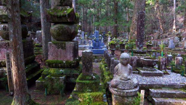 Okunoin Cemetery is in the ancient, sacred village of Koya-San (Credit: Credit: Adam H. Graham) Okunoin Cemetery is in the ancient, sacred village of Koya-San (Credit: Credit: Adam H. Graham)