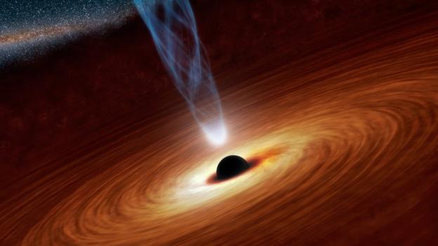 A black hole (Credit: NASA/JPL-CalTech)