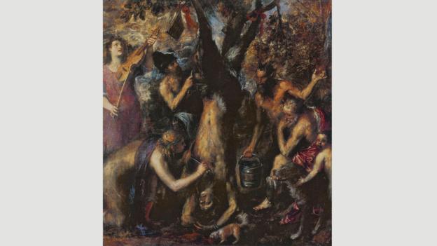 Titian’s The Flaying of Marsyas mixes two styles – one meticulous, another carefree (Credit: Credit: Titian)