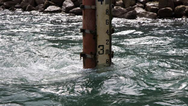 Tide gauges reveal that sea levels are rising (Credit: Sunpix Marine/Alamy Stock Photo)