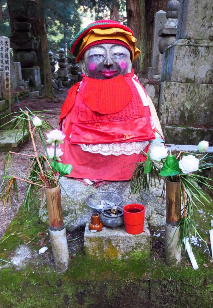 Jizo Bosatsu is usually depicted smiling with pink cheeks (Credit: Credit: Adam H. Graham) Jizo Bosatsu is usually depicted smiling with pink cheeks (Credit: Credit: Adam H. Graham)