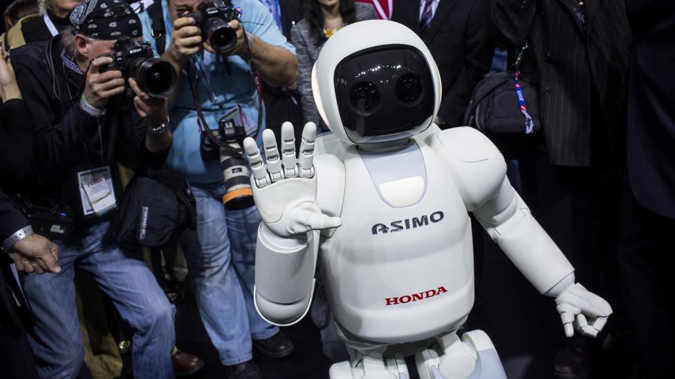 Honda's latest Asimo robot makes an appearance in New York.