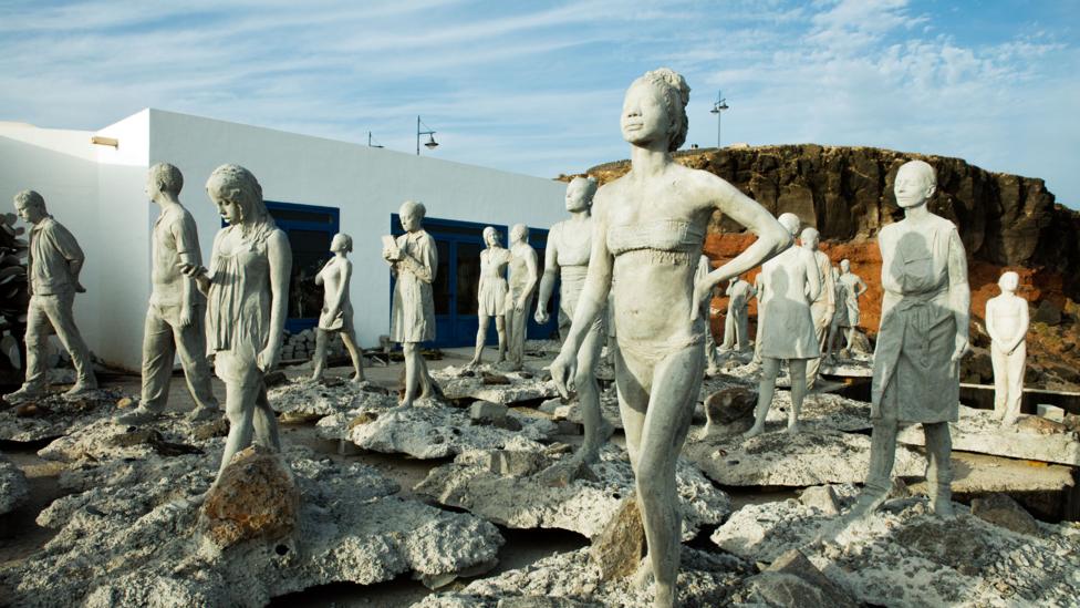 Sculptures in the Museo Atlantico