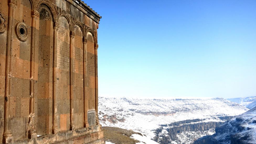 Exterior wall of The Church of St Gregory of Tigran Honents 