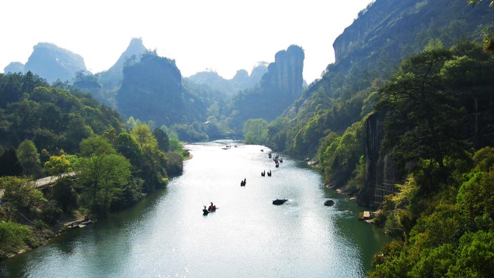 Wuyishan is a misty riverside town in Fujian, southern China (Credit: Credit: Hamish Symington/Wikipedia)