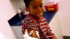 Child receiving chickenpox vaccine
