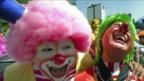 Clowns laughing