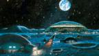 Artwork of hotel on the moon (Copyright: SPL)