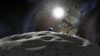 Artist's impression of a mission to an asteroid (Copyright: SPL)