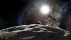 Space ship on asteroid (SPL)