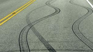 Skid marks (Copyright: SPL)