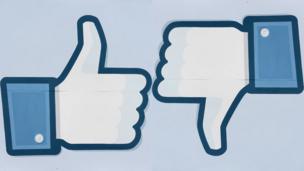 Facebook like and 'dislike' logo (Copyright: Getty Images)