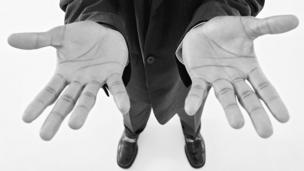 Man with upturned hands (Copyright: Thinkstock)