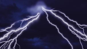 What causes lightening?
