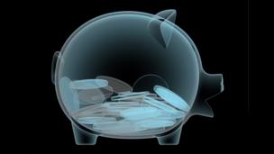 X-ray of piggy bank (Copyright: Thinkstock)