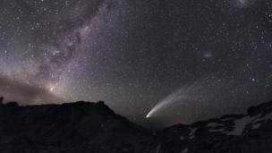 View of starry sky