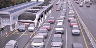 Bus on rails