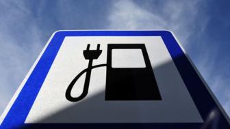 Electric car recharging station sign (Copyright: Getty Images)