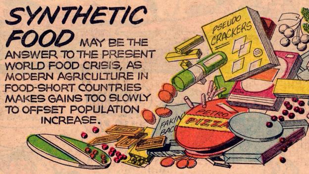 The 1965 Sunday comic strip Our New Age details the chemical future