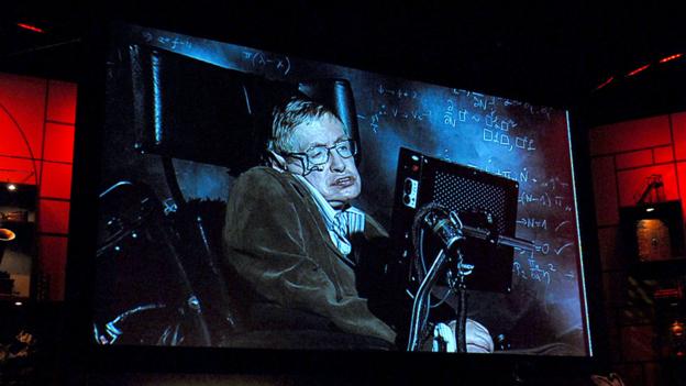 Stephen Hawking at TED (Copyright: TED)