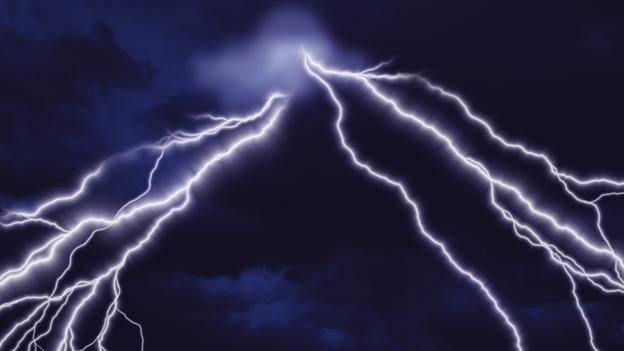What causes lightening?