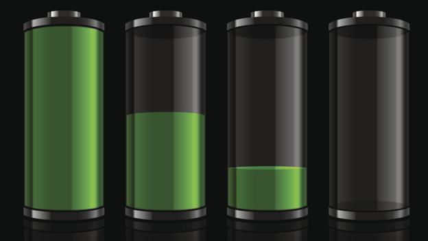 Batteries at differetn states of charge (Copyright: Thinkstock)
