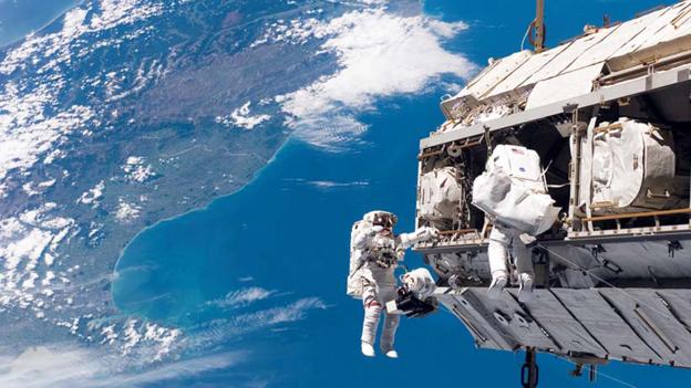 Astronauts above New Zealand