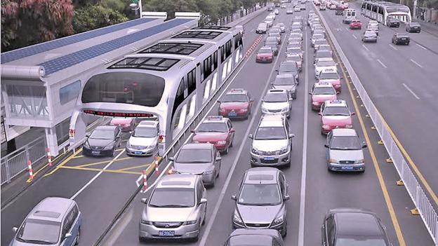 Bus on rails