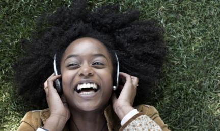 Listening to music