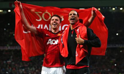 Rio Ferdinand and Michael Carrick 
