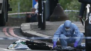 Police gather evidence at scene of Woolwich incident
