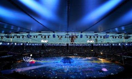 A general view during the Opening Ceremony of the London 2012 Paralympics at the Olympic Stadium