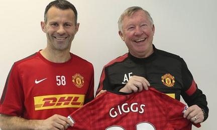 Ryan Giggs and Sir Alex Ferguson