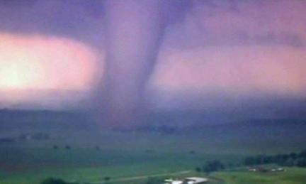 A tornado hits Moore, Oklahoma