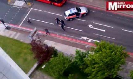 Footage obtained by the Daily Mirror showed armed police shooting the suspects