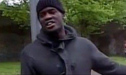 Michael Adebolajo in street in Woolwich