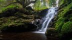 Waterfall on the Nant Bwrefwr stream in the Brecon Beacons
