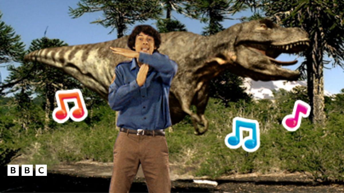 Watch and sing along with the Tyrannosaurus Rex rap - CBeebies