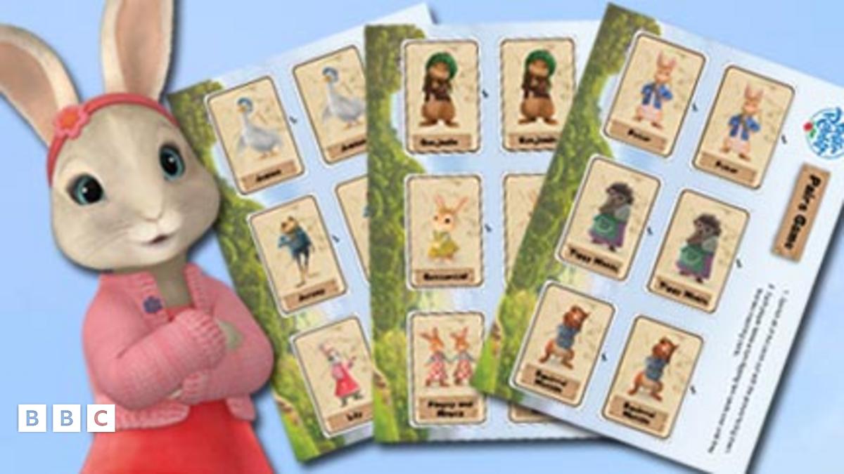 Peter Rabbit Print and Play Pairs - CBeebies