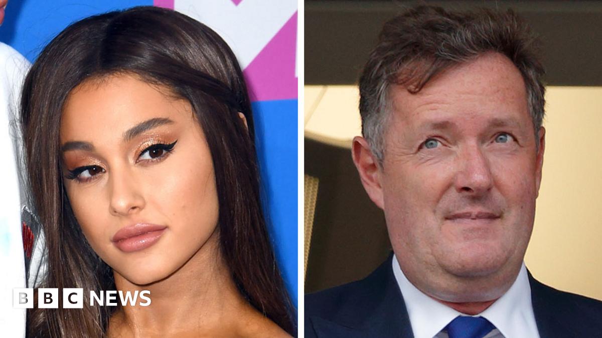 Ariana Grande hits out at Piers Morgan over Little Mix nude row - BBC News