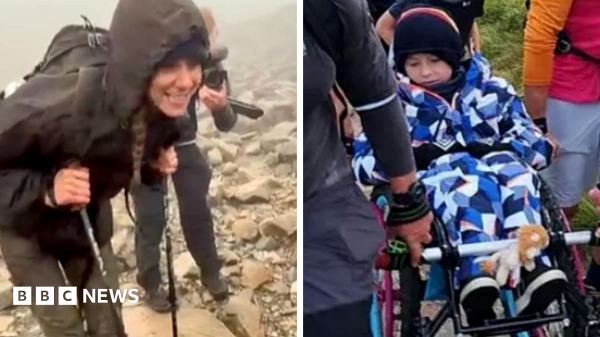 Boy says it was incredible bumping into princess doing Three Peaks Challenge