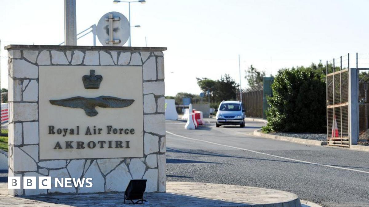 The entrance to RAF Akrotiri in Cyprus