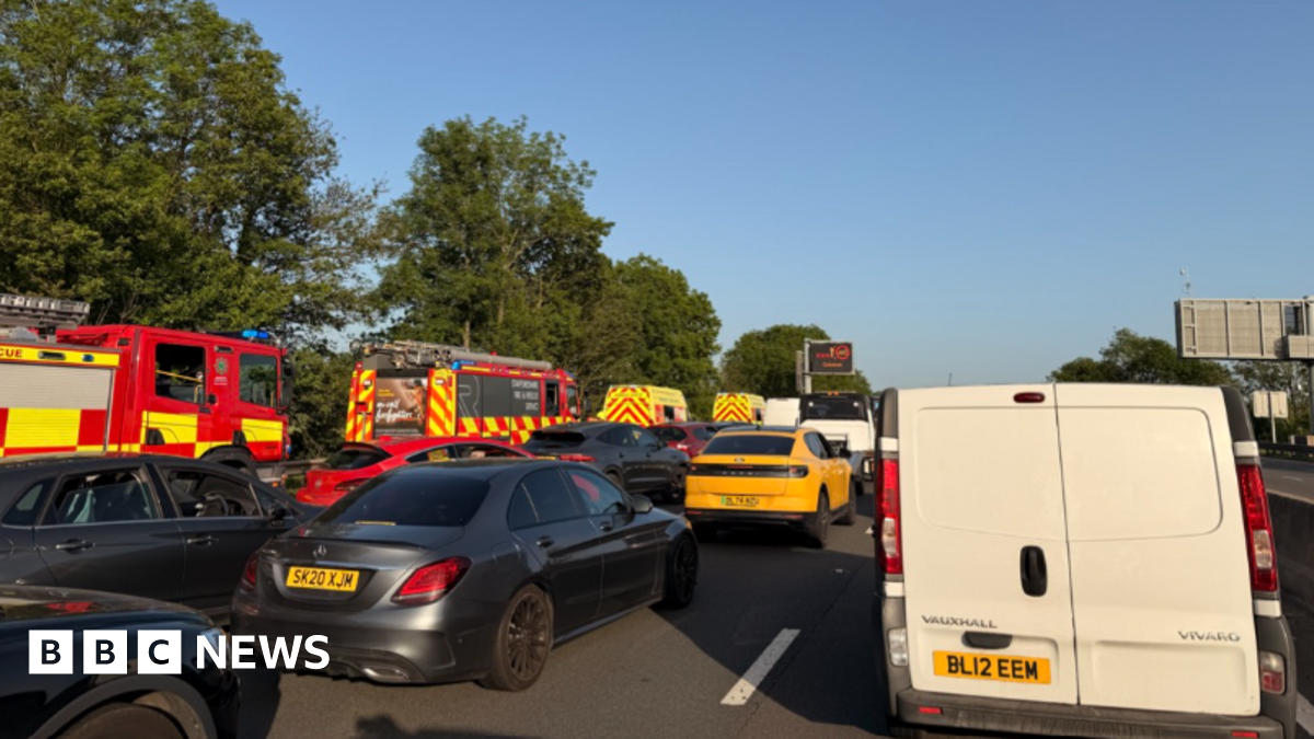 M6 partially closed in Staffordshire after serious lorry crash