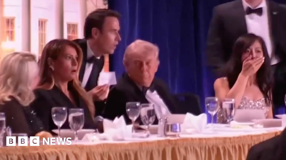 Trump says injured officer in 'great shape' after shooter stormed security at correspondents' dinner - follow live