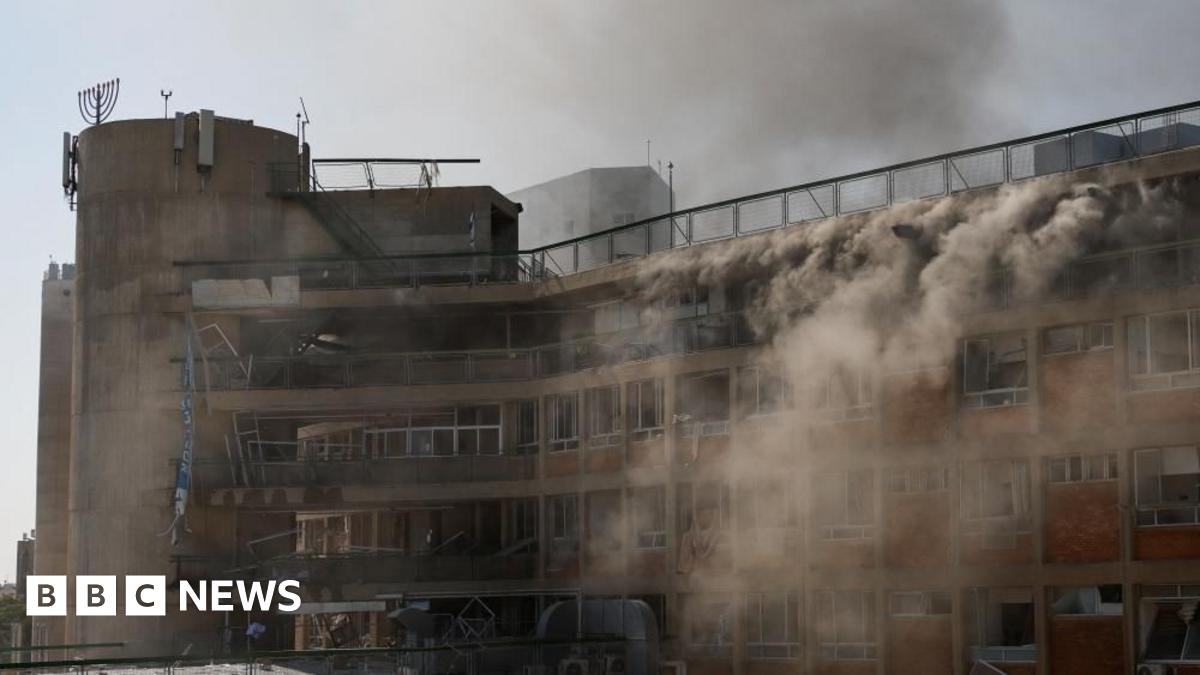 Israeli hospital damaged and injuries reported after direct hit by Iranian missile - live updates thumbnail