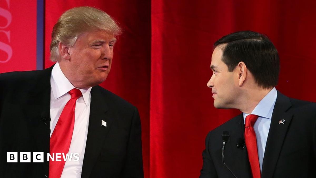 US election 2016 Five insults traded by Trump and Rubio BBC News