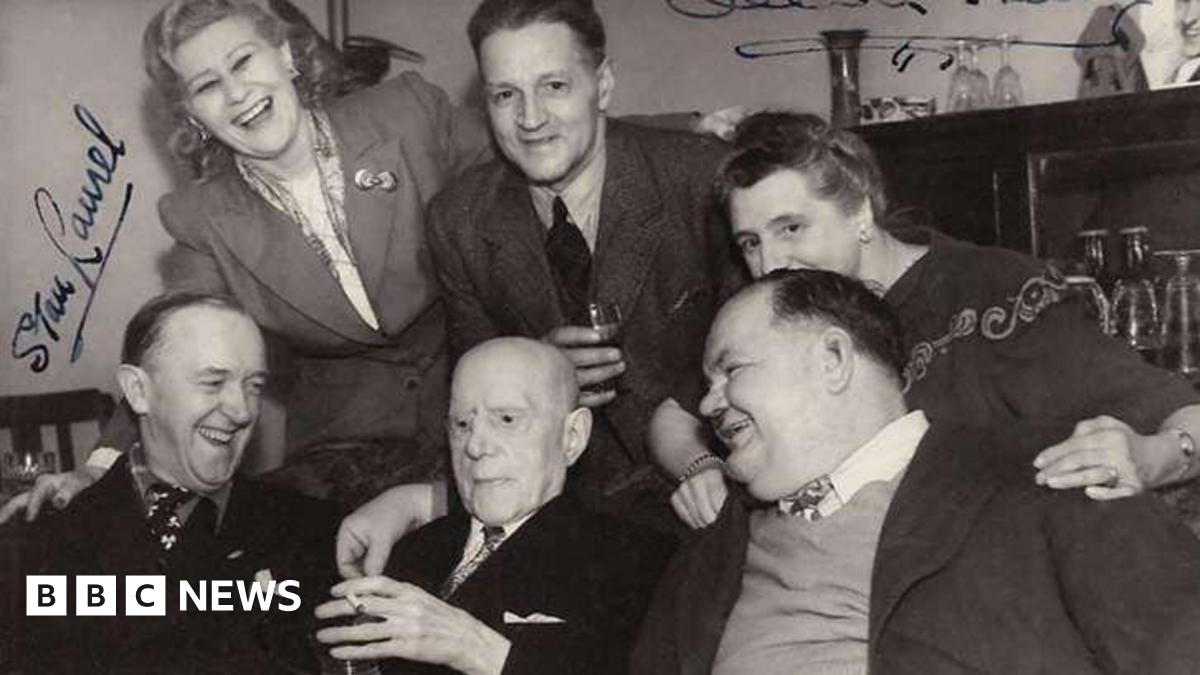 Laurel and Hardy took time out in Lincolnshire village pub - BBC News