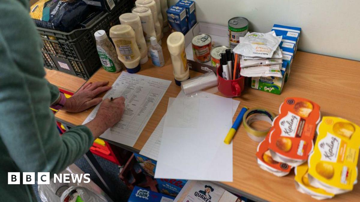 Volunteers are seen packing food parcels on March 02, 2022 in Edinburgh, Scotland